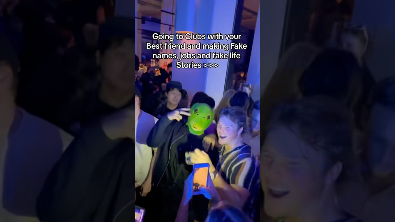 POV: making fake life stories at the club 😂 #relatable #shorts