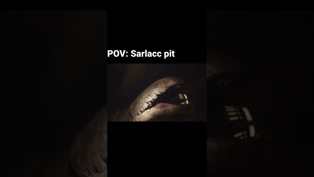 POV: Sarlacc pit. Star Wars book of boba. #starwars