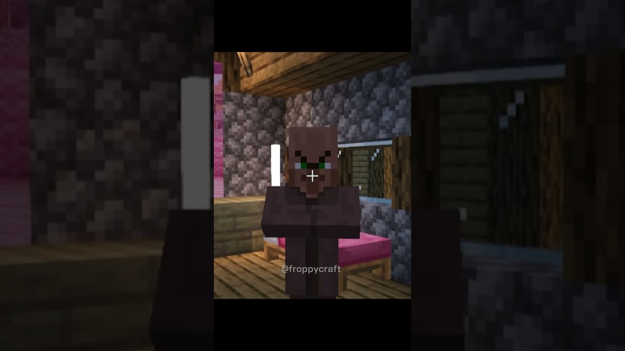 POV: Villagers Simping For Waifu #minecraft #allmyfellas #villager #grox