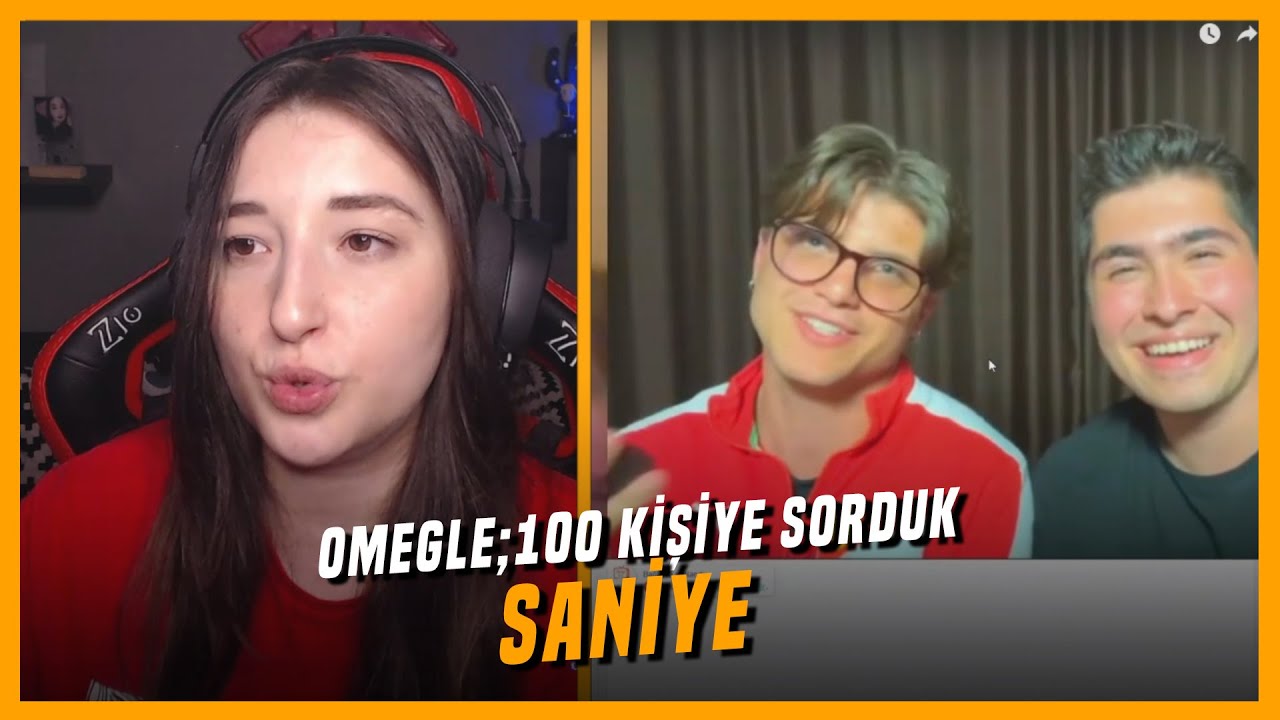 Pqueen - OMEGLE;100 insan deneyi İzliyor (Saniye)