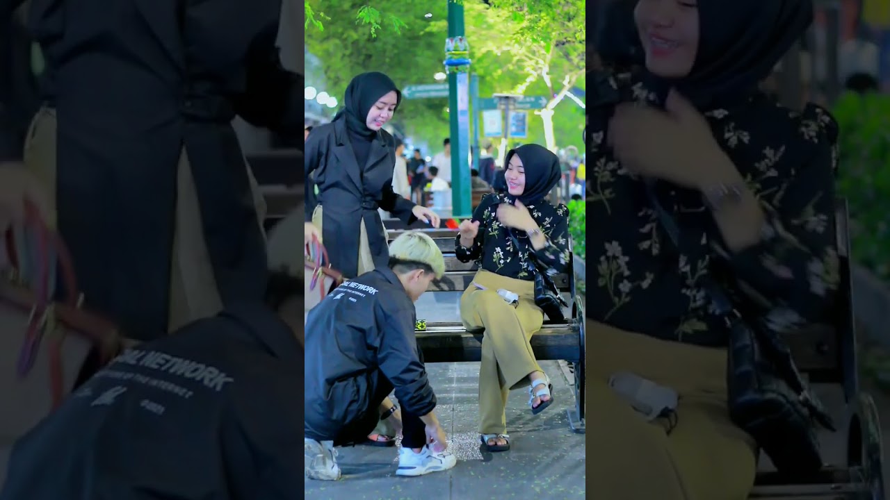 Prank tali sepatu lepas bikin baper ukhti viral tiktok