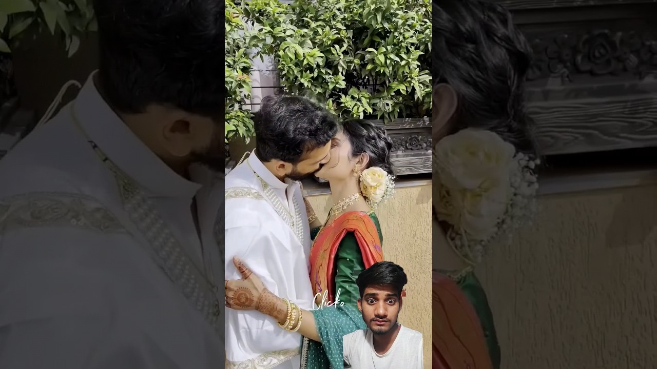 Pre wedding shoot with kiss #couplegoals #couple #love #wedding #funny #preewedding #kiss