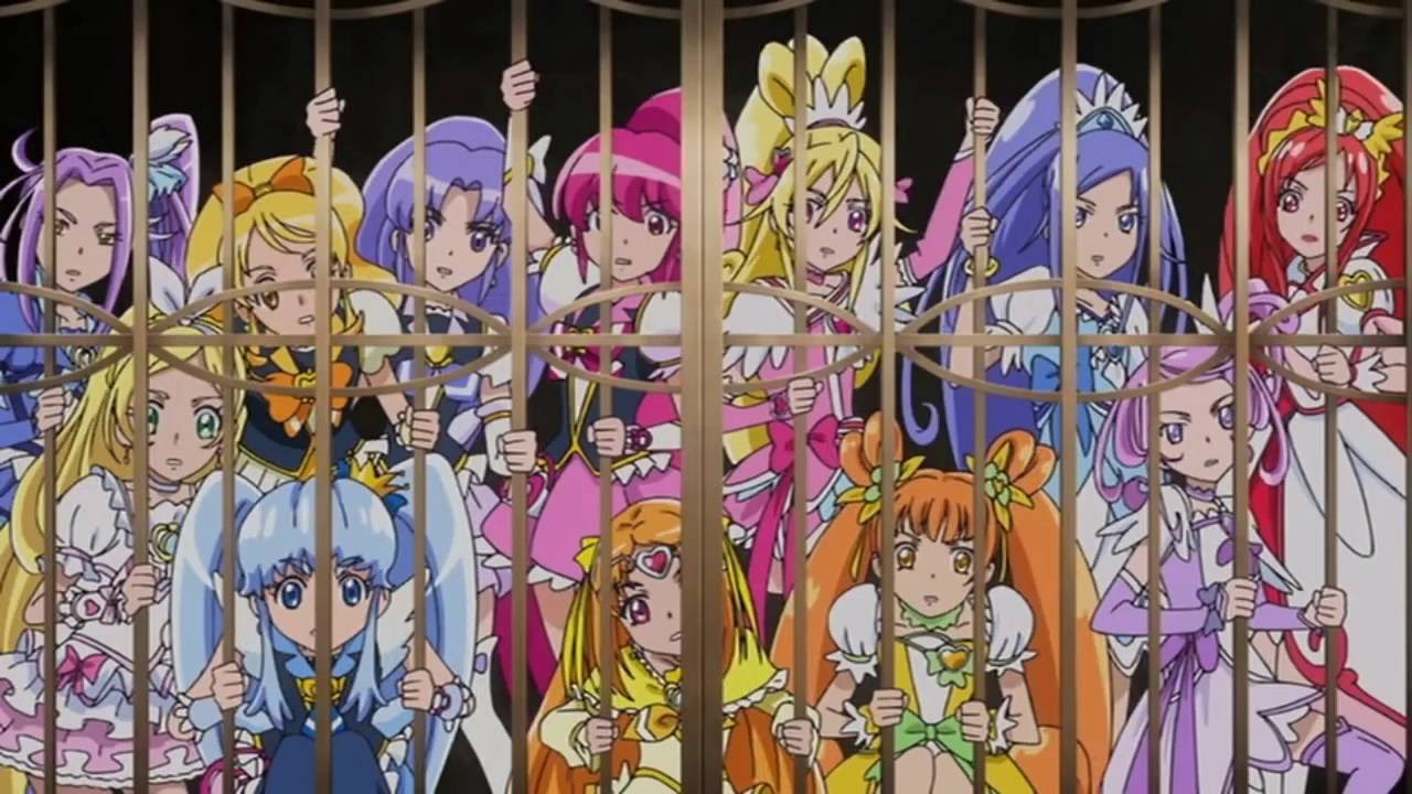 Precure all stars new stage: Doki Doki precure, smile precure, precure happiess charge,....
