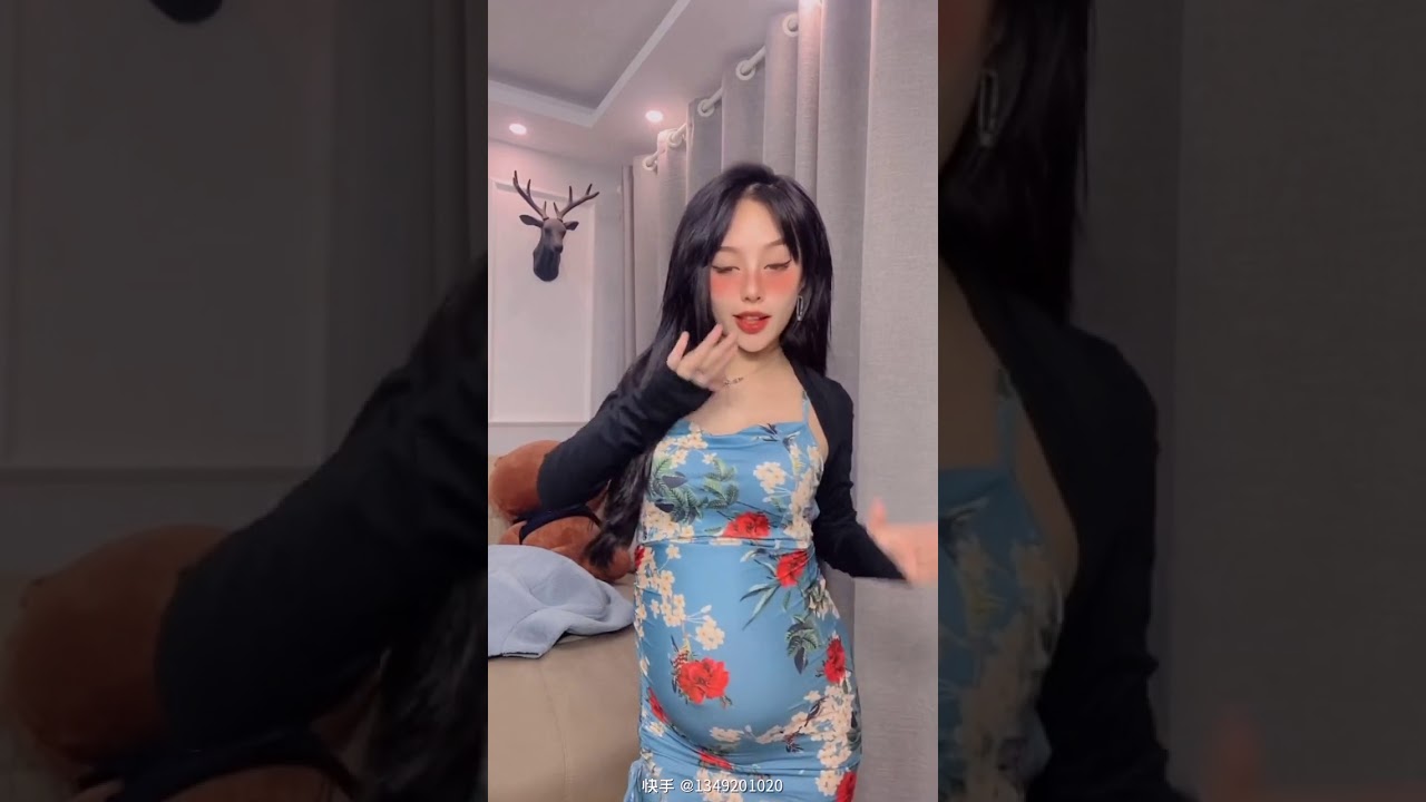 preg-256 pregnant dance, the big belly is very cute
