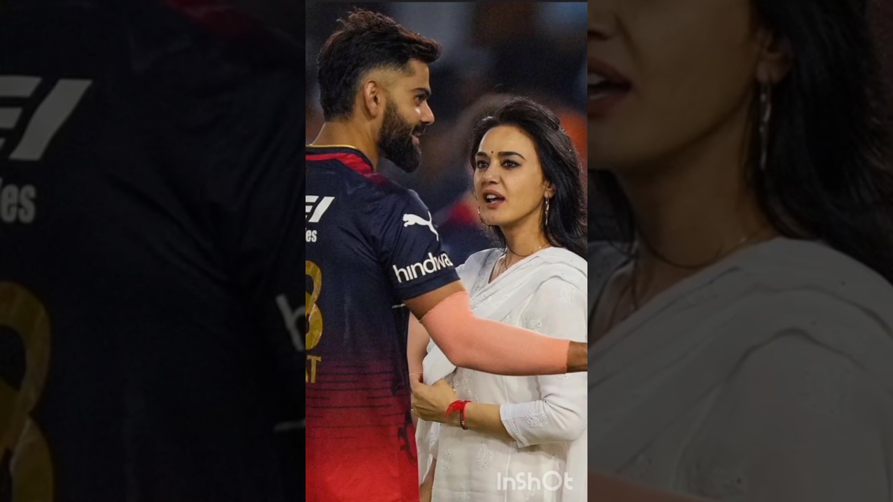 Preity Zinta and Virat Kohli #preityzinta #cricket #viratkohli #viral