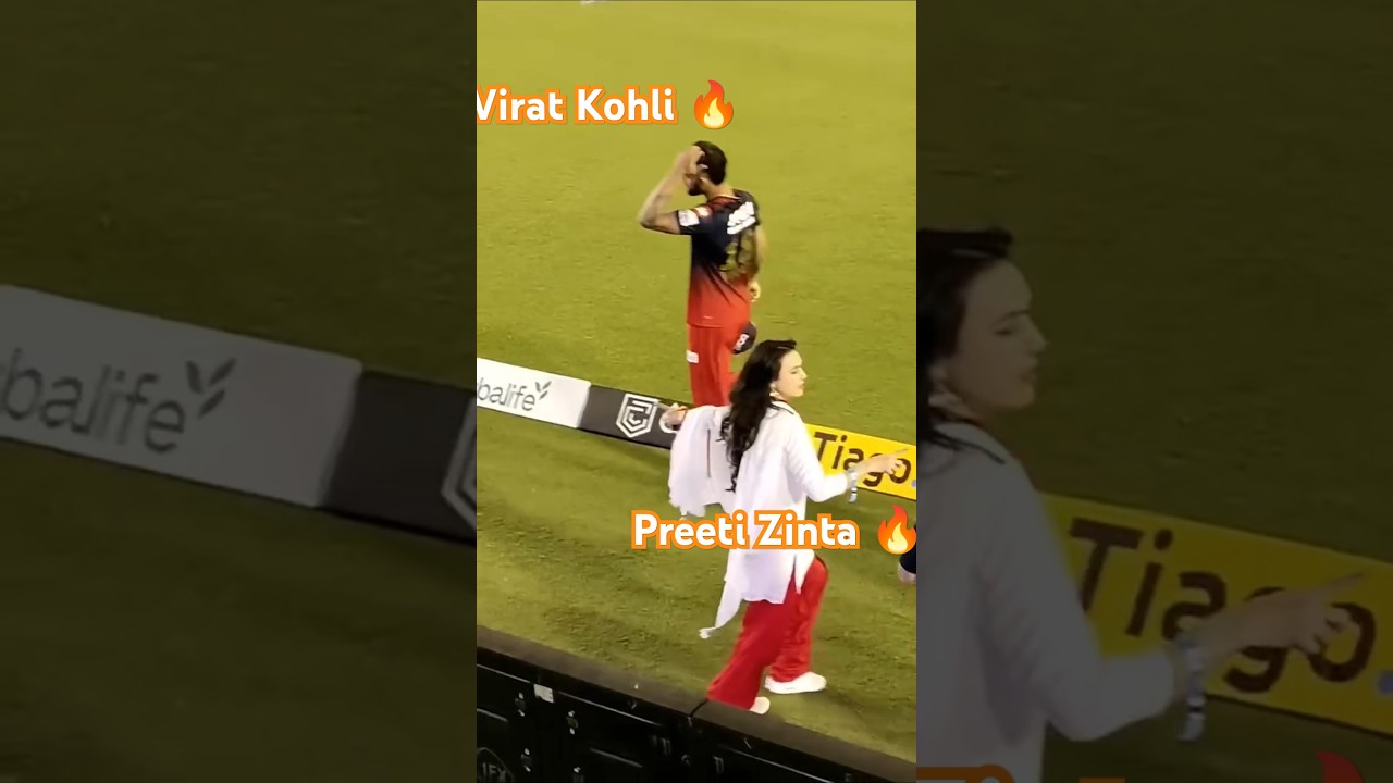  Preity Zinta🔥is a fan of cricketer Virat Kohli 🔥#cricket #shorts