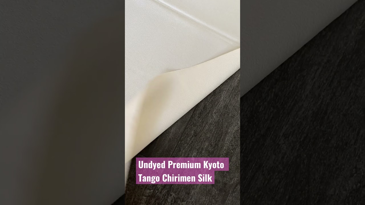 Premium Undyed Ivory Kyoto Tango Chirimen Silk #shorts #silk #premium #white
