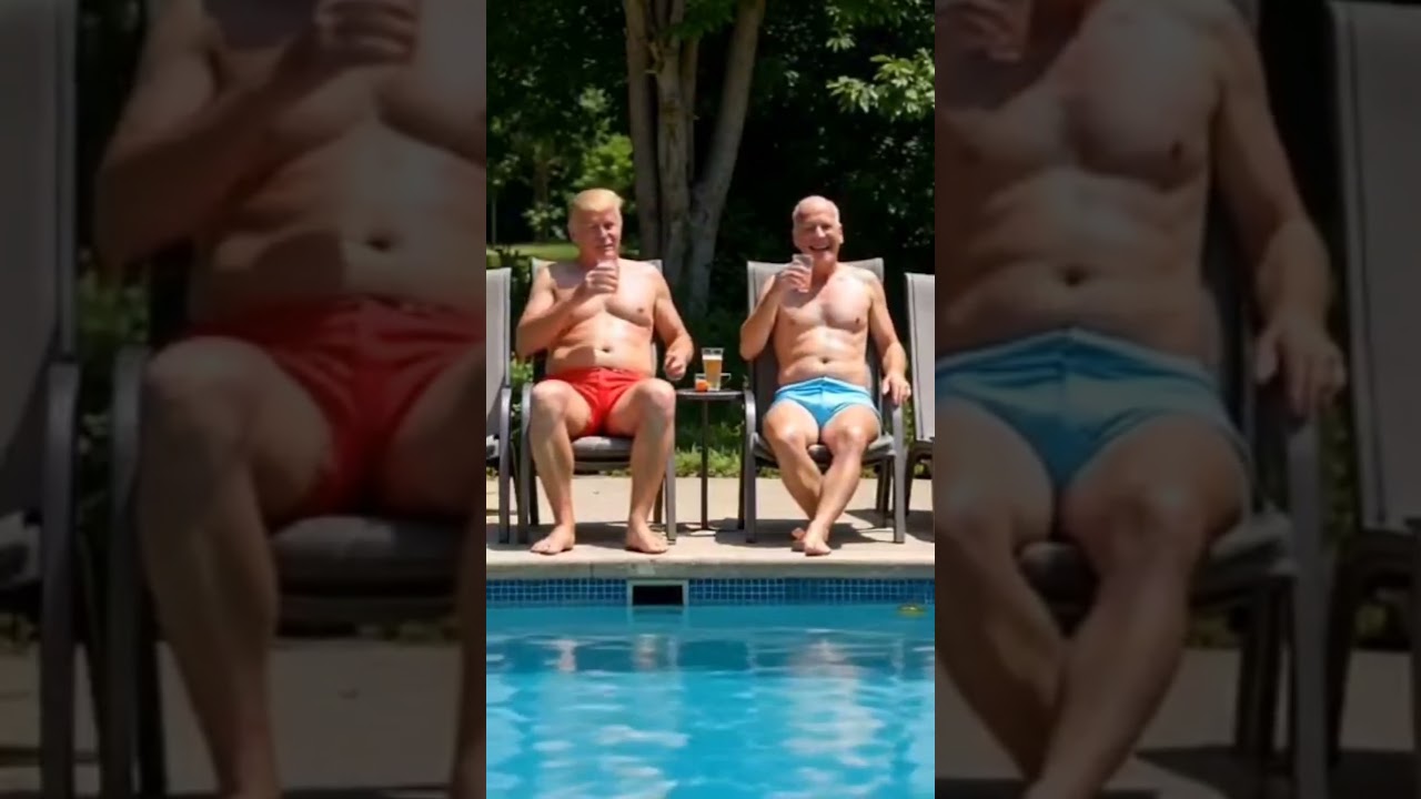 Presidential fart in the pool! 💨😂