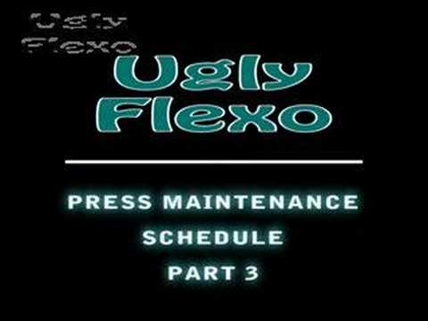 Press Maintenance Schedule, Part 3