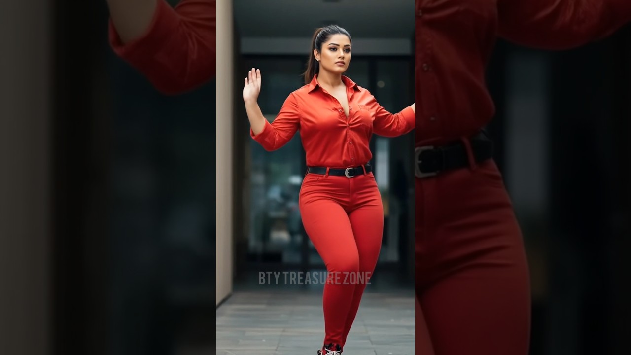 pretty dubai princess confidently performance in red dress | #shorts
