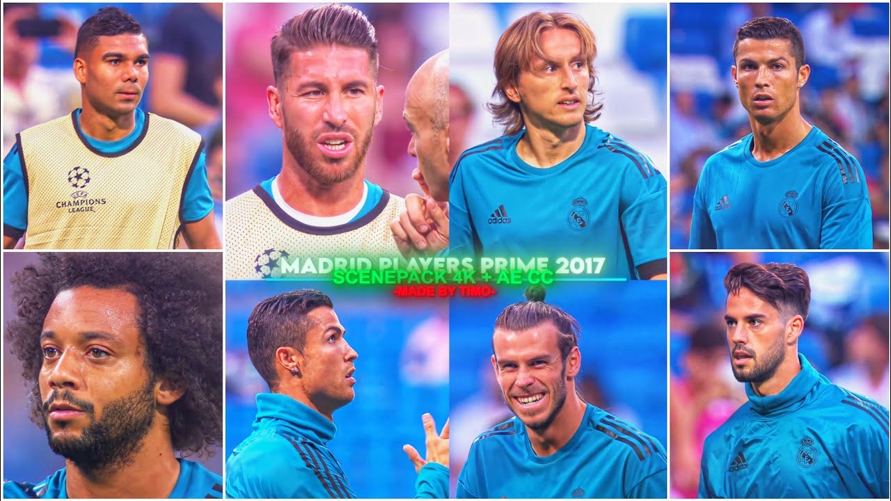Prime Real Madrid Players Training 2017 / RARE CLIPS ● SCENEPACK 4K (With AE CC and TOPAZ)