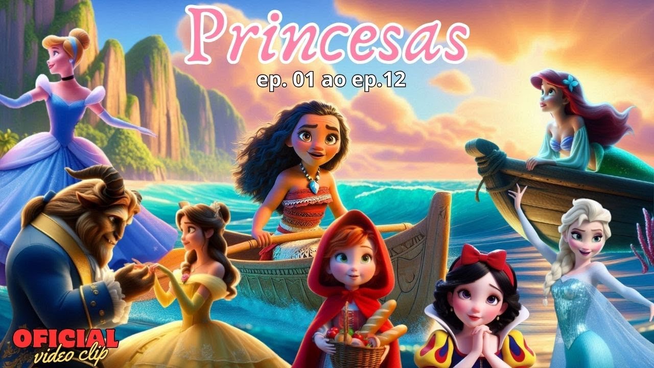 PRINCESAS |Musica Infantil Coletânea 30 min | OFICIAL #rapunzel #cinderela #cançoesinfantis  #disney