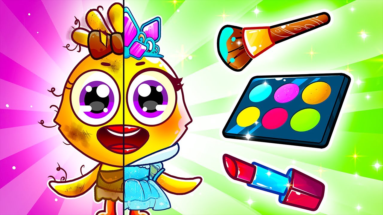 Princess Beauty Makeup Song 💄😍 | Who is More Beautiful?  Funny Kids Songs | Lamba Lamby Kids Songs