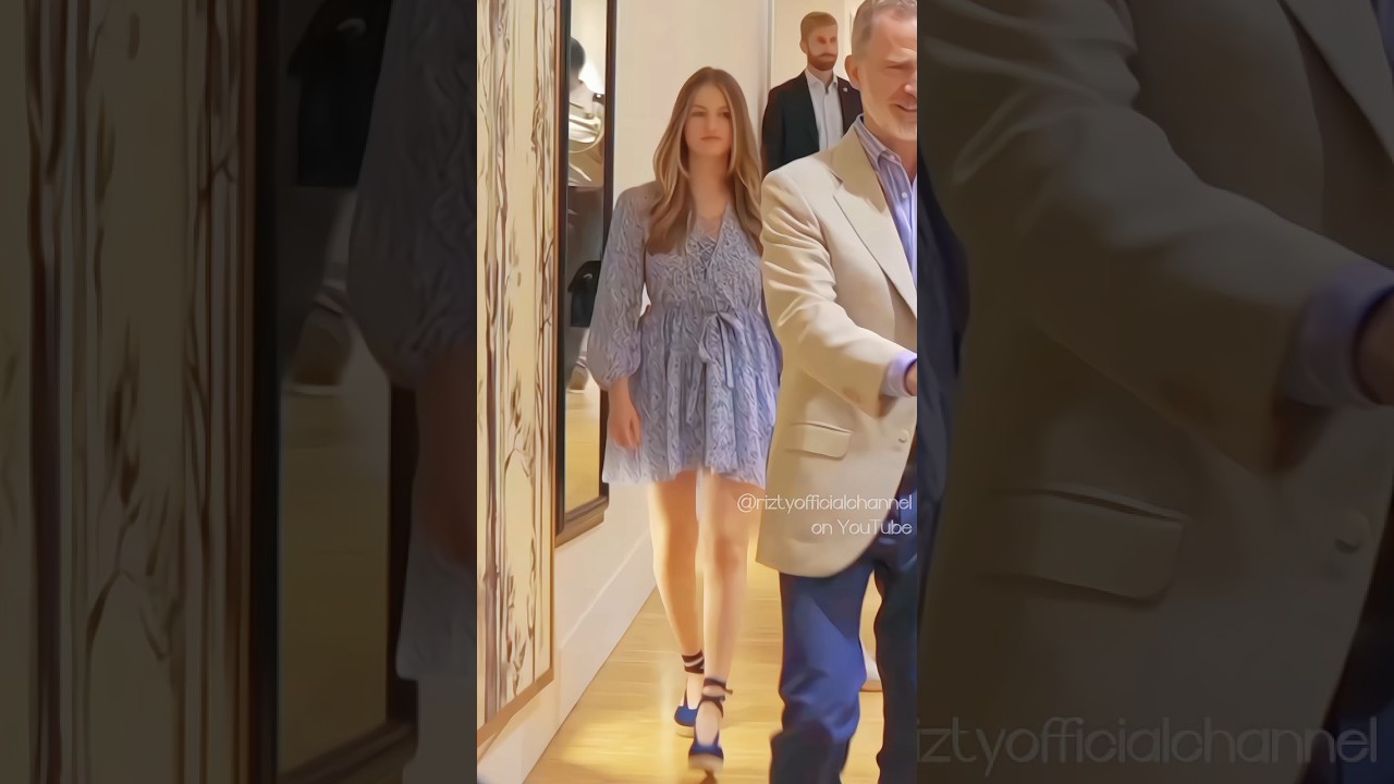 Princess Leonor looks very gorgeous with💜✨ ||#princess #leonor #spain #fyp #ccp