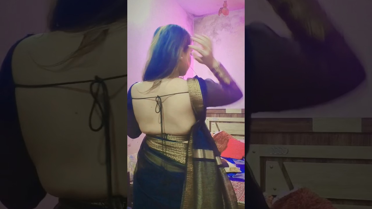 Priya Gaikwad❤ #saree #backless #love #aunty #blouseback #navel #waist #bhabhi #womensclothing #cute