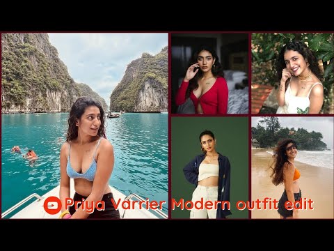 Priya Prakash Varrier Modern outfit edit #photoshoot #malayalamactress