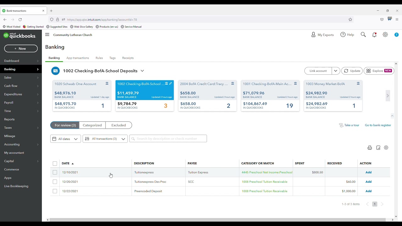 Procare Transactions Part 1