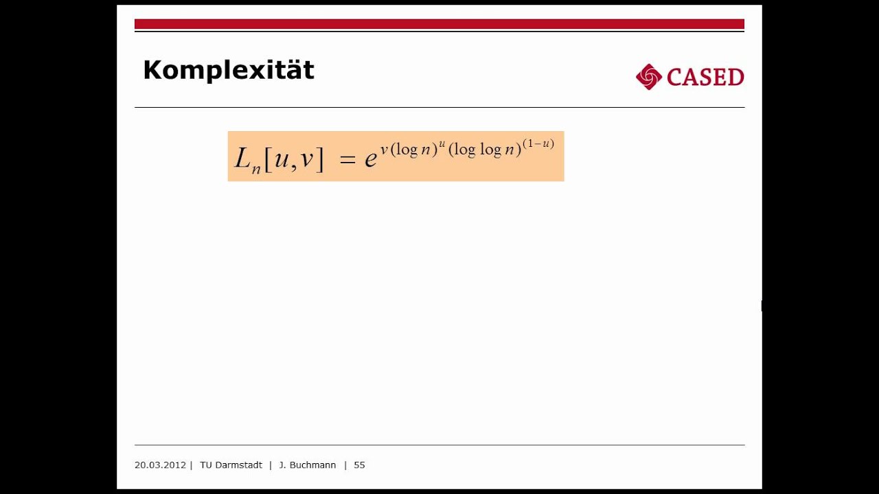Prof. J. Buchmann (TU Darmstadt) -- Kryptographie für emergente Software 5/6