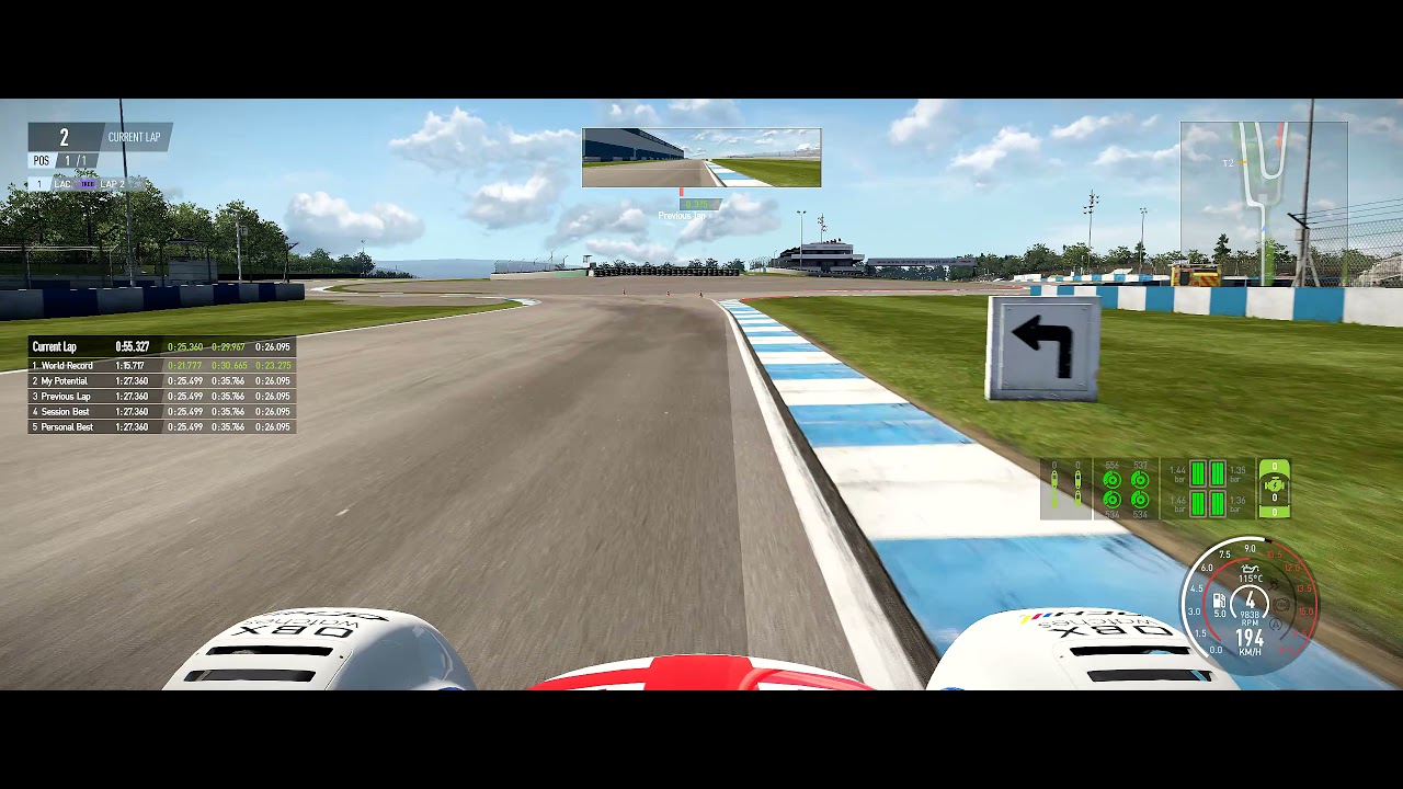 Project Cars 2 - Radical SR3-RS - Donington Park - World Record