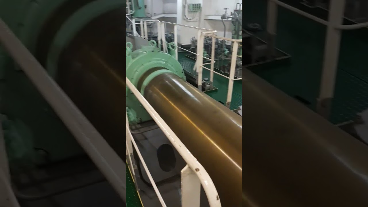 propeller shafts of ship #propeller #shorts #propellershaft #engine #seamanvlog