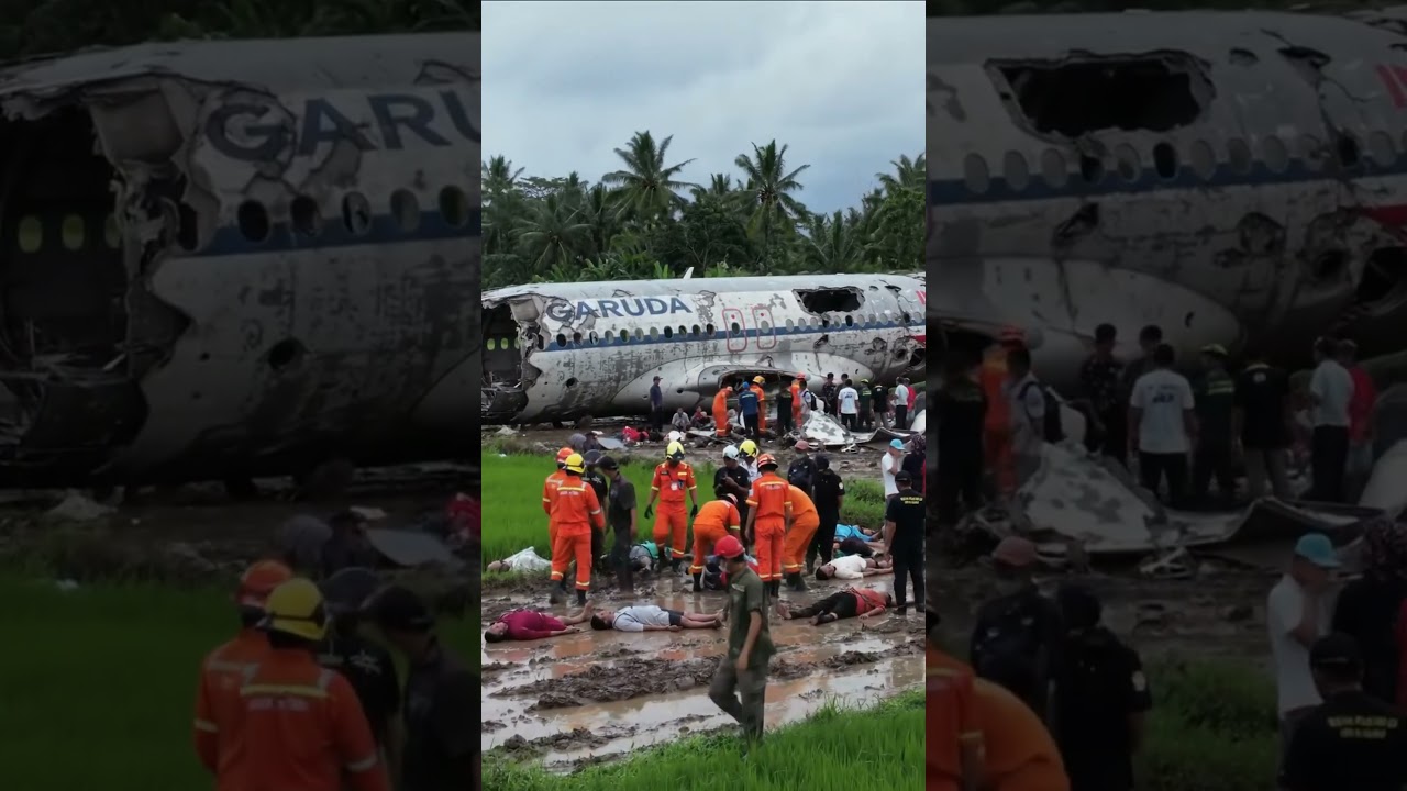 proses evakuasi korban pesawat jatuh#ai #aivideo #pesawat #shortvideo #shortviral