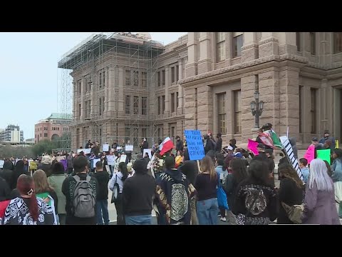 Protest at Texas Capitol after ICE operations in Austin