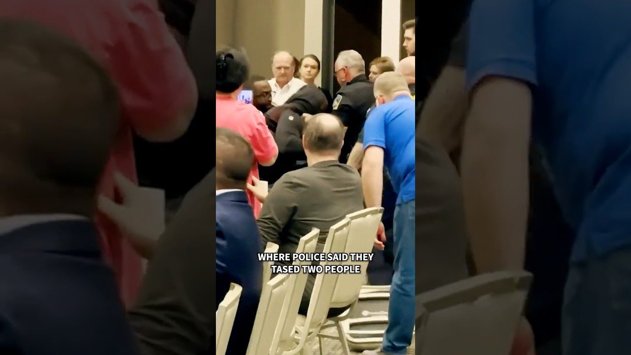 Protests erupt at town halls over Trump policies