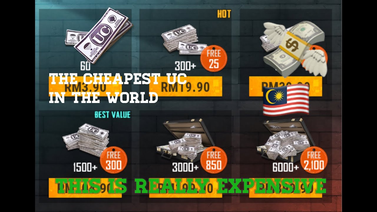 PUBG MOBILE MALAYSIA'S CHEAPEST UC [UNKNOWN CASH] 'PORT'