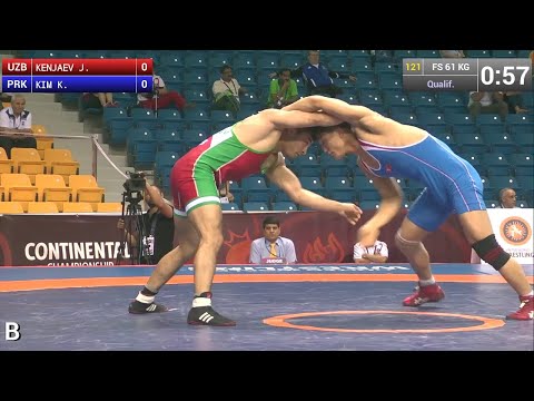 Qual. FS - 61 kg: K. KIM (PRK) df. J. KENJAEV (UZB), 3-2