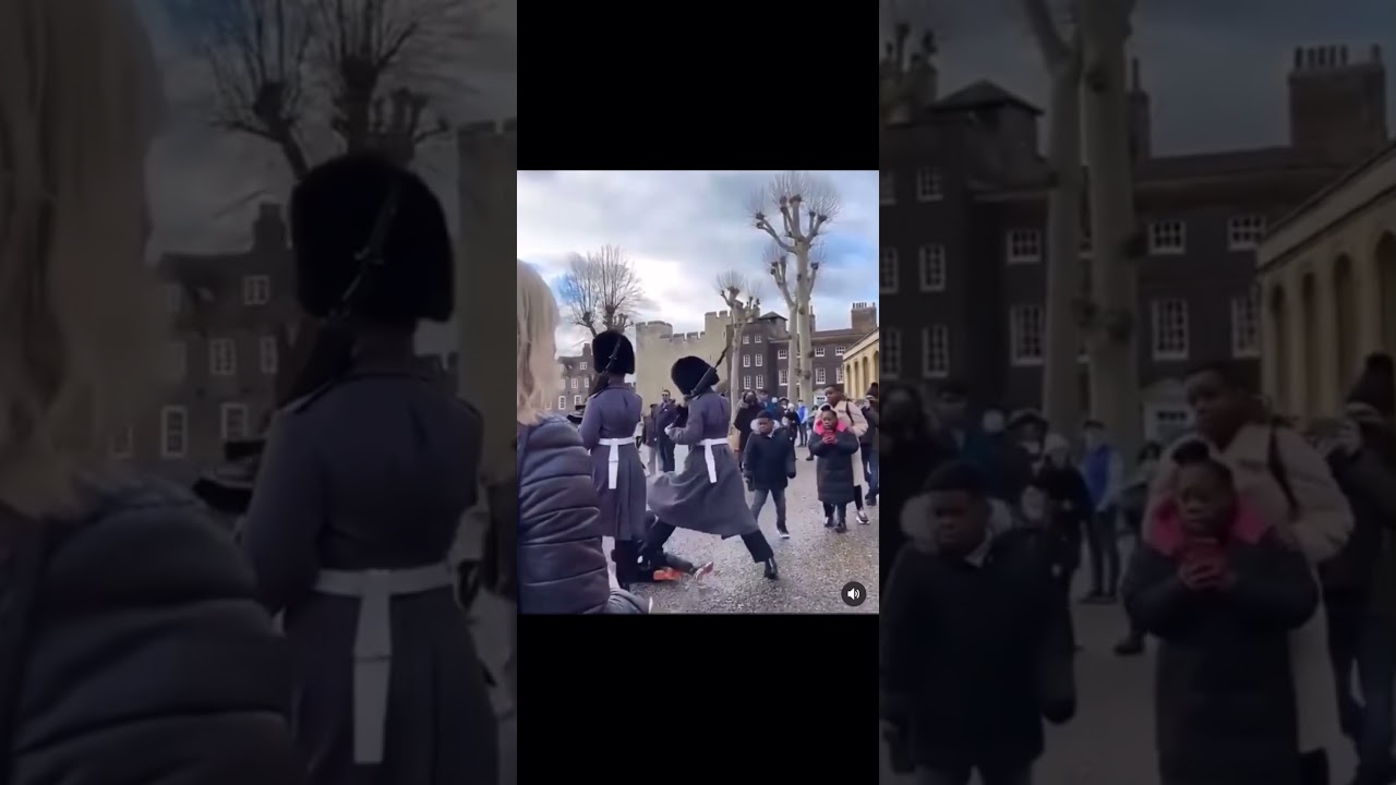 Queen Guard runs over kid