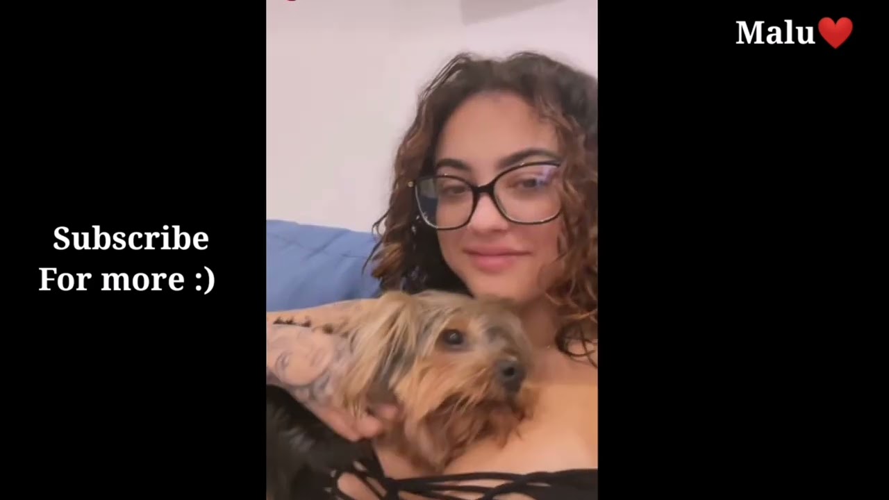 Queen Malu Trevejo with her dogs