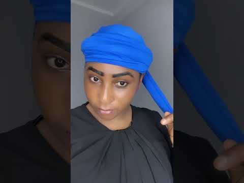 Quick headwrap tutorial #turban #tutorial #headwrap #easytutorial