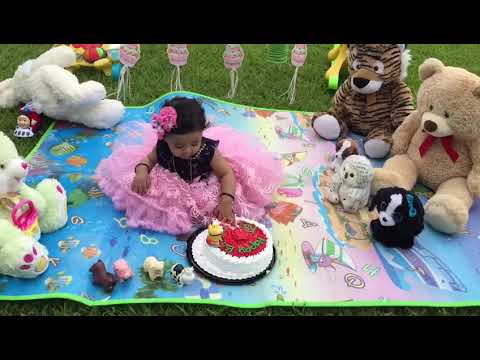 Rajswi first birthday🎂👸#cake eating #1st birthday# kids fun #celebrating #baby party