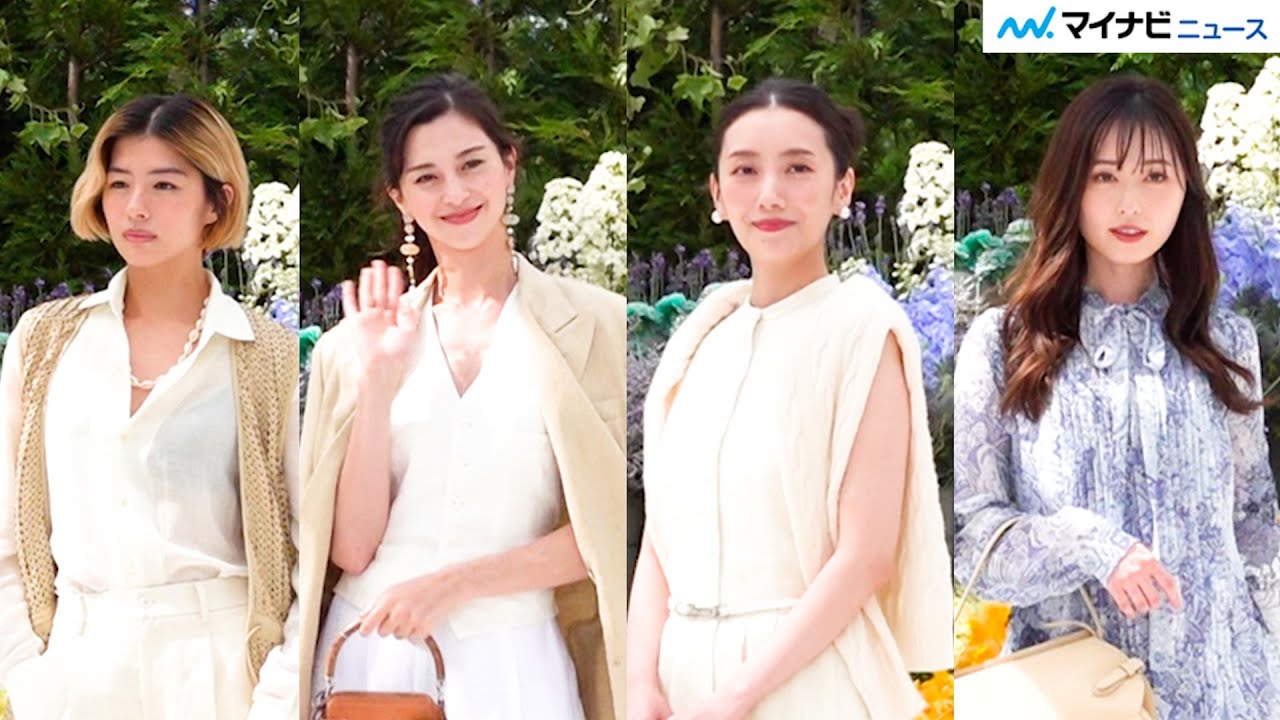 中条あやみ・福原遥・波瑠・佐久間由衣、爽やかなリゾート衣装で透明感輝く！「Ralph Lauren The Hamptons Garden」 オープニングレセプション