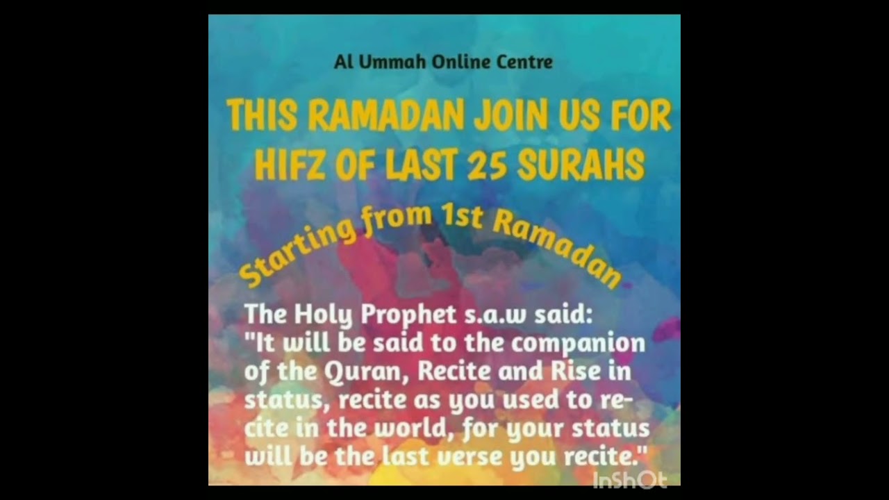 ramadan hifz course ⚘ by AL Ummah Online Centre.  great opportunity 💙 owner dr huma #hifz  #ALUmmah