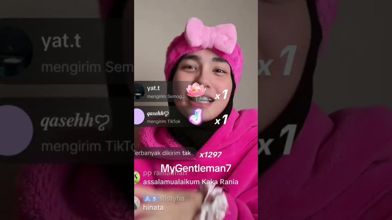 Rania salting dikasih gift sama jaden #rania #jaden #live #kkchima #jaidi #puteri