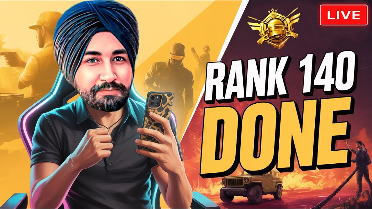 RANK 144 INDIA : BGMI LIVE | GTXPREET PUBG LIVE