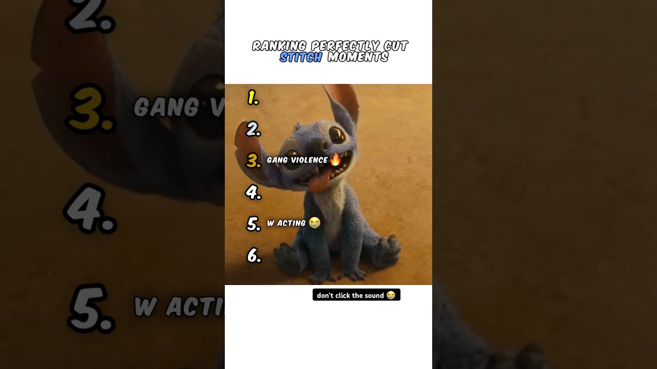Ranking Best Stitch Moments 😭