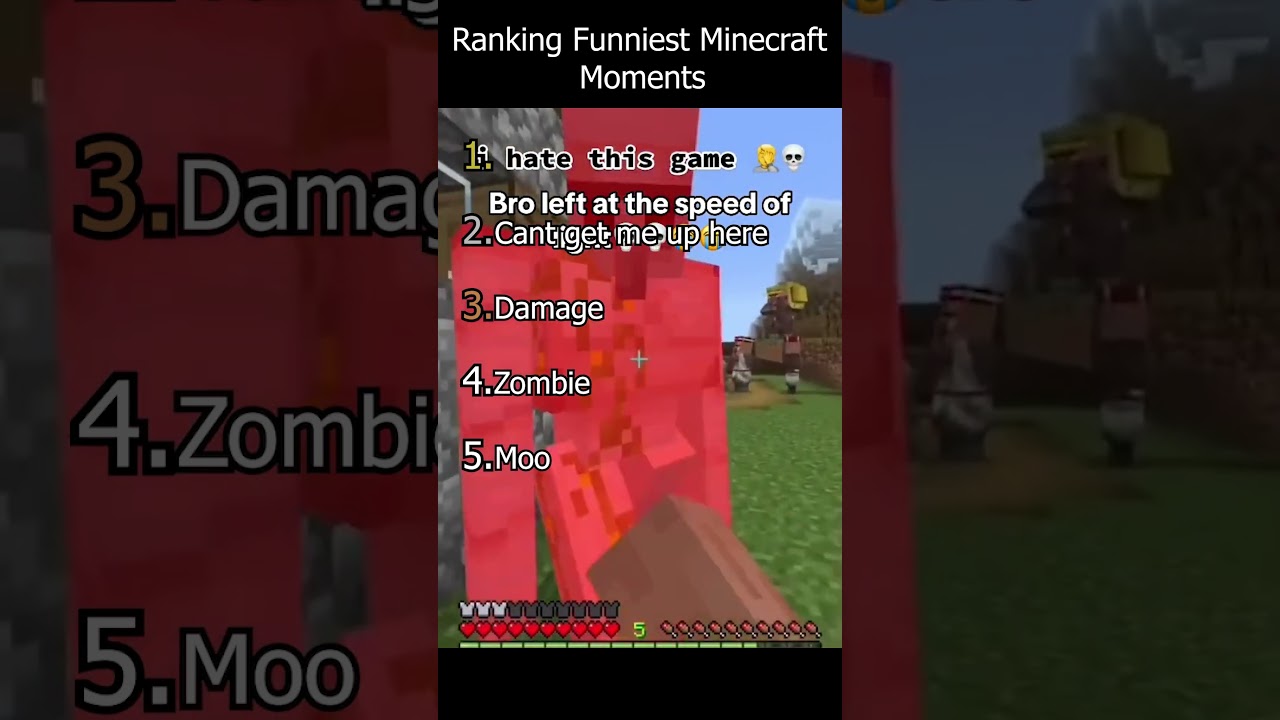 Ranking Funnest Minecraft Moments 🤣