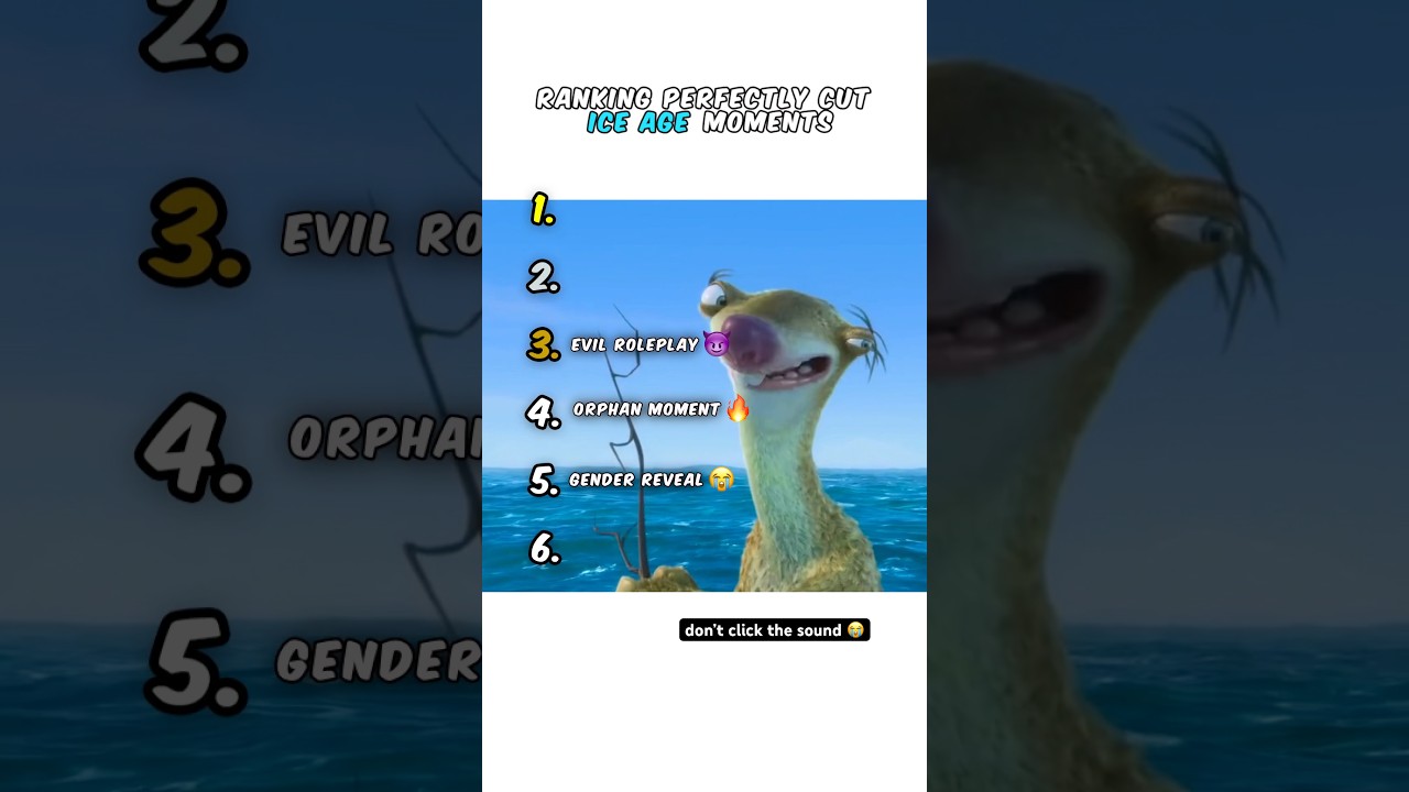 Ranking Ice Age Moments 😭