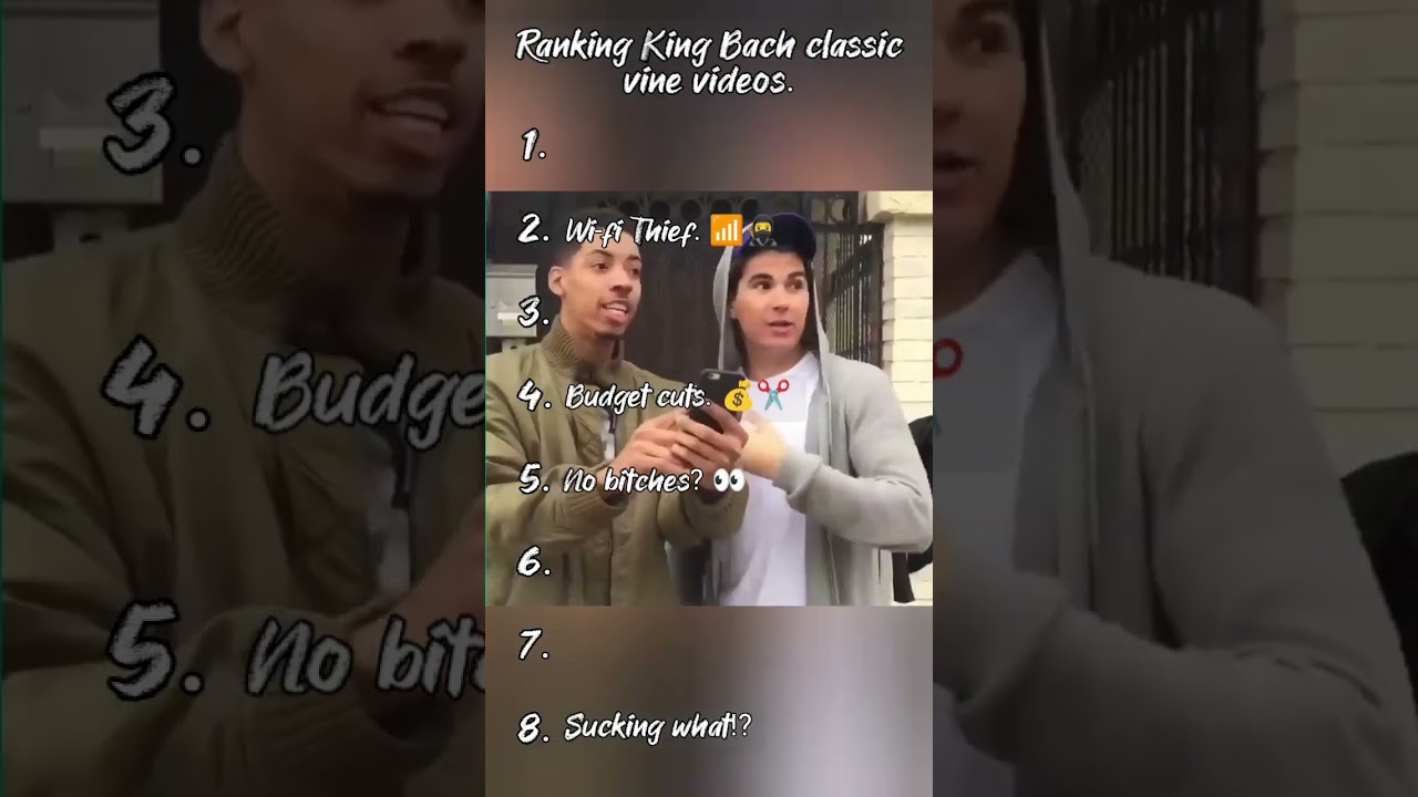 Ranking King Bach classic vine videos. #vines #memeranking #kingbach #vinevideos #shorts