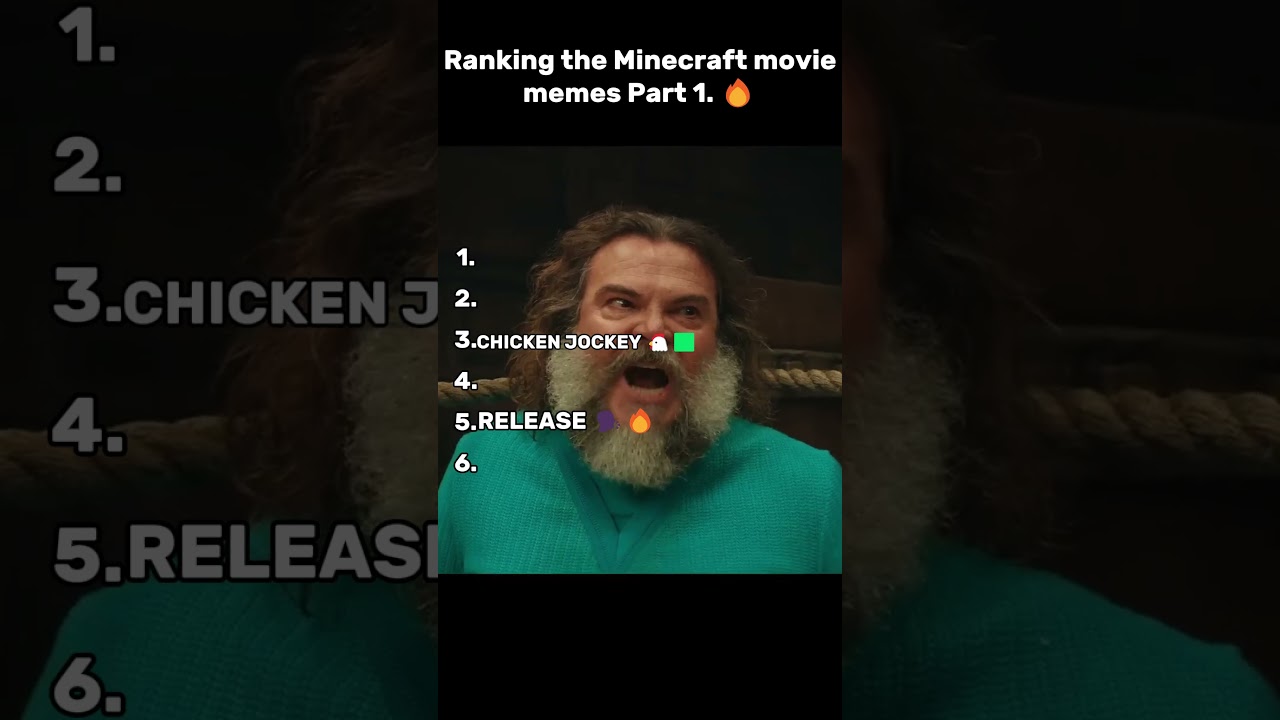 Ranking Minecraft movie Moments/Memes