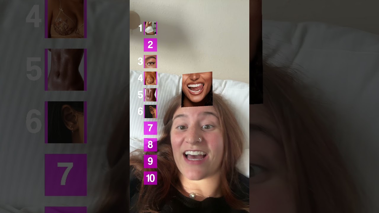 Ranking my favorite body parts on my own body