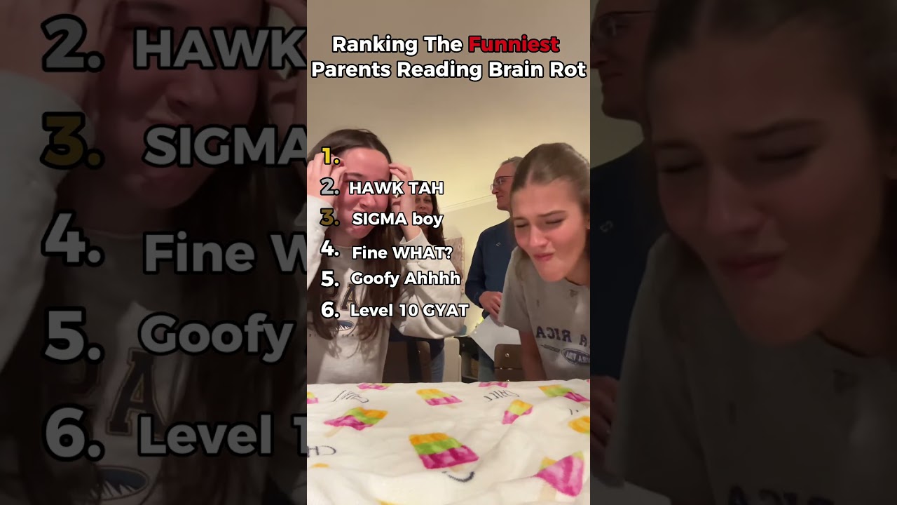 Ranking The Funniest Parents Reading Brain Rot😂