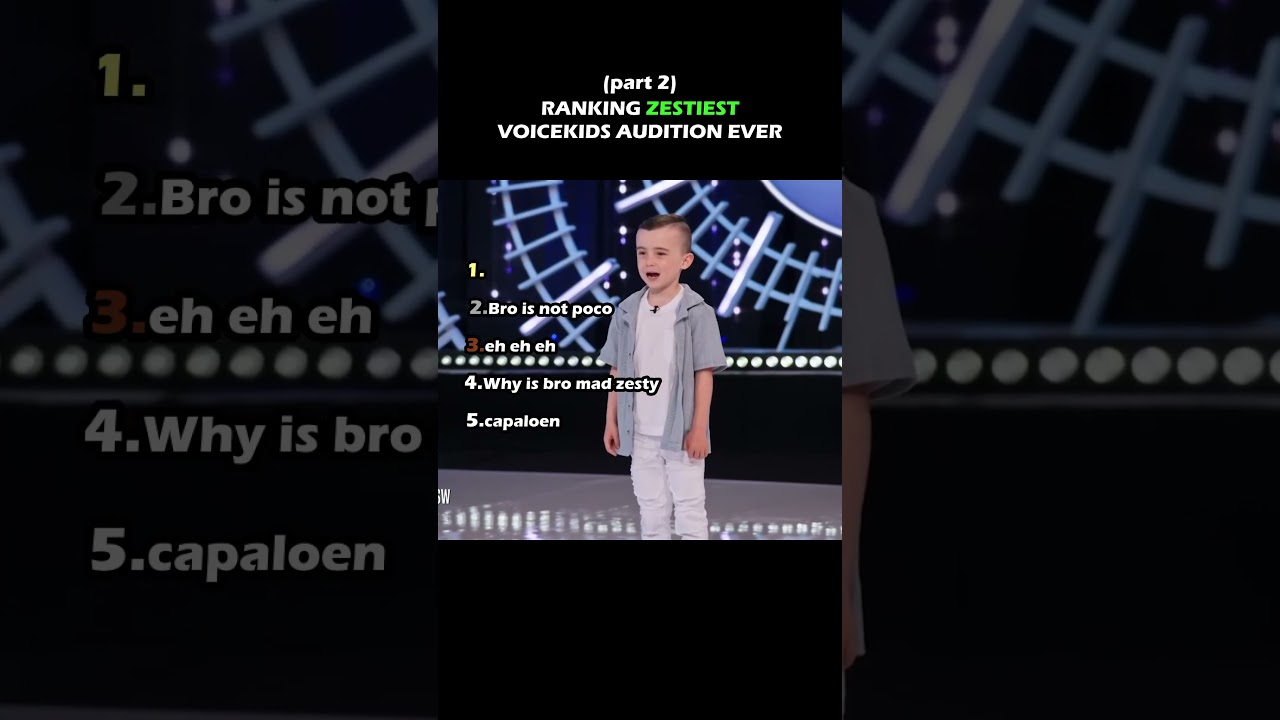 Ranking Zestiest Voicekids Audition Ever #thevoicekids #funny #ranking #tiktok