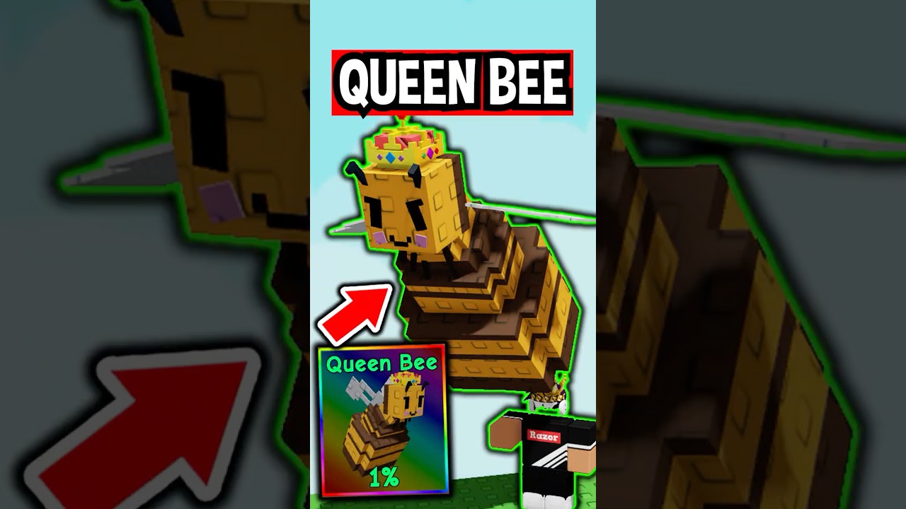 RAREST QUEEN BEE PET in Roblox Grow a Garden..