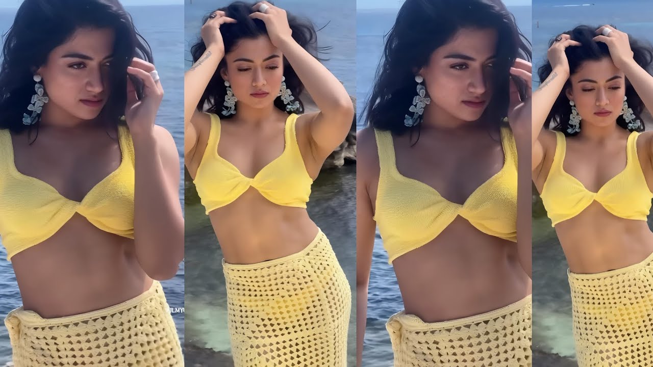Rashmika Mandana Bikini Video || Indian Actress Bikini Video || The Bollywood Mirchi