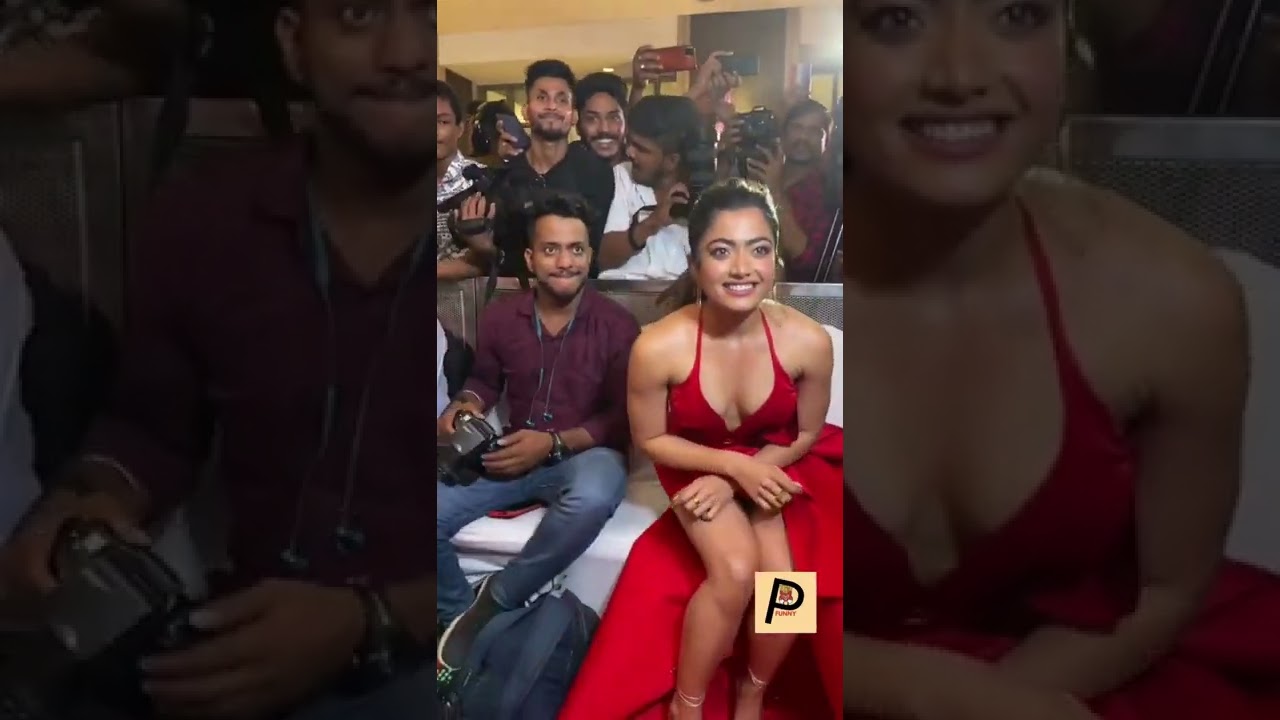 Rashmika Mandanna Hot Red Dress #shorts