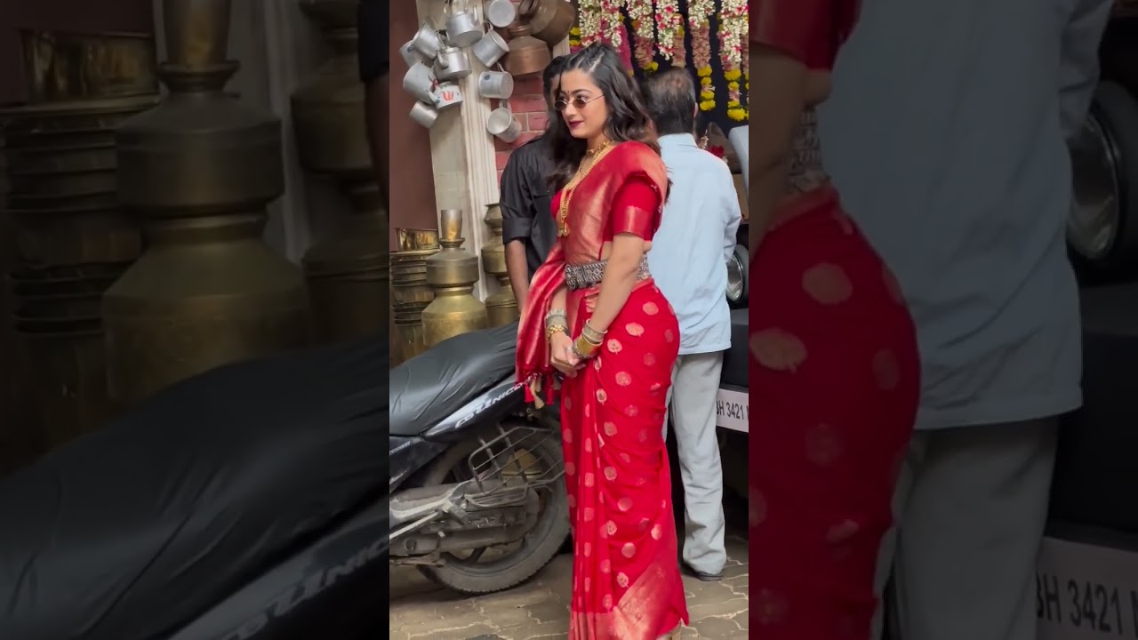 #rashmikamandanna #hot #red #saree #ass #millionviews #subscribe #actress #aunty #webseries