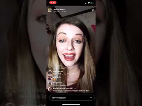 Raven Walton BB19 Instagram Live